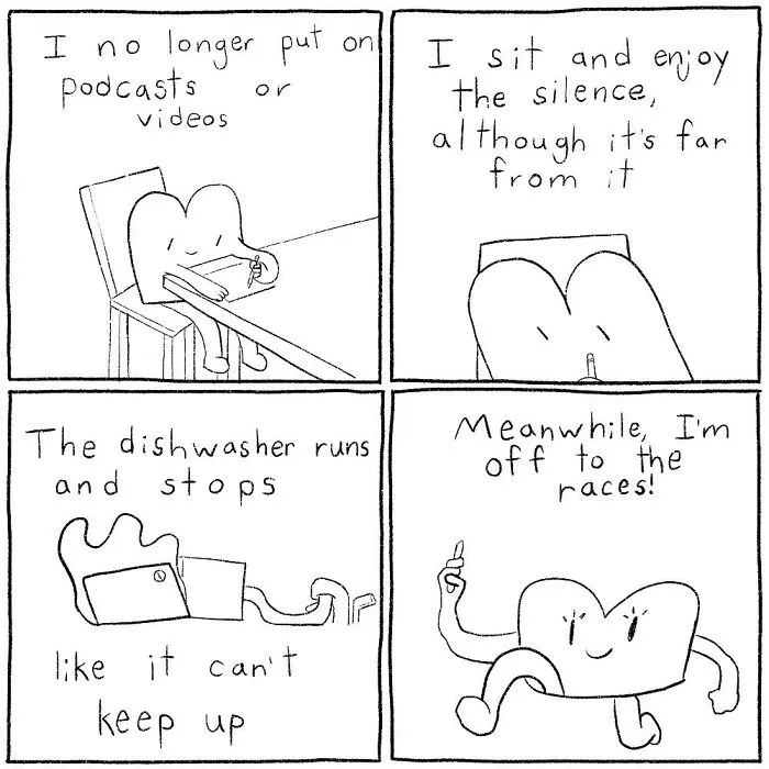 Artist Created 42 Simple Comics Turn Everyday Situations Into Absurd Humor