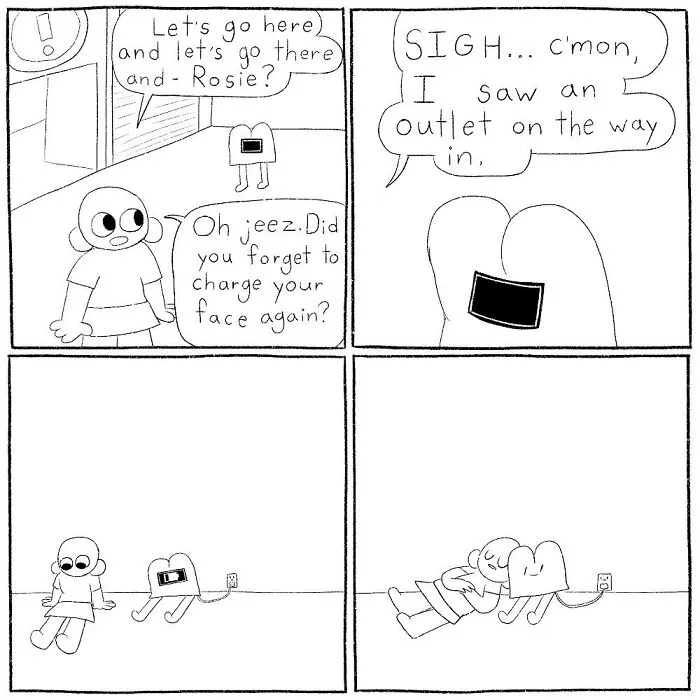 Artist Created 42 Simple Comics Turn Everyday Situations Into Absurd Humor