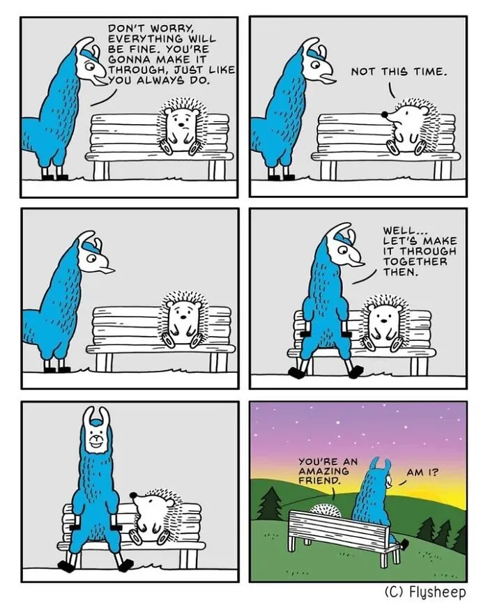 21 Soft And Heartwarming Comics By Chris Yang About Being There For Each Other