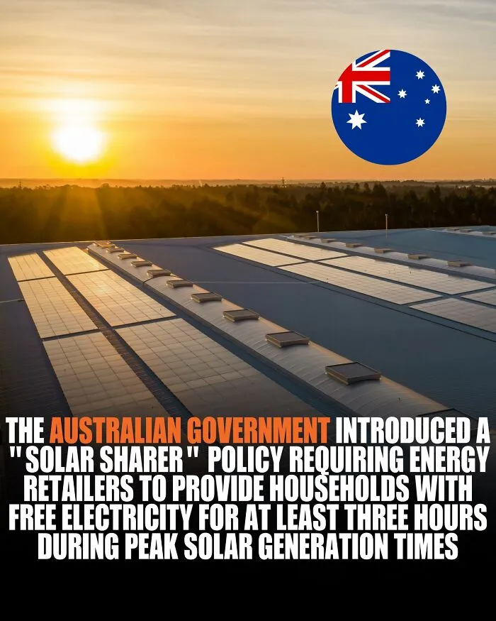 The Government Introduced A “Solar Sharer” Policy That Gives Households Free Electricity For At Least 3 Hours A Day During Peak Solar Times