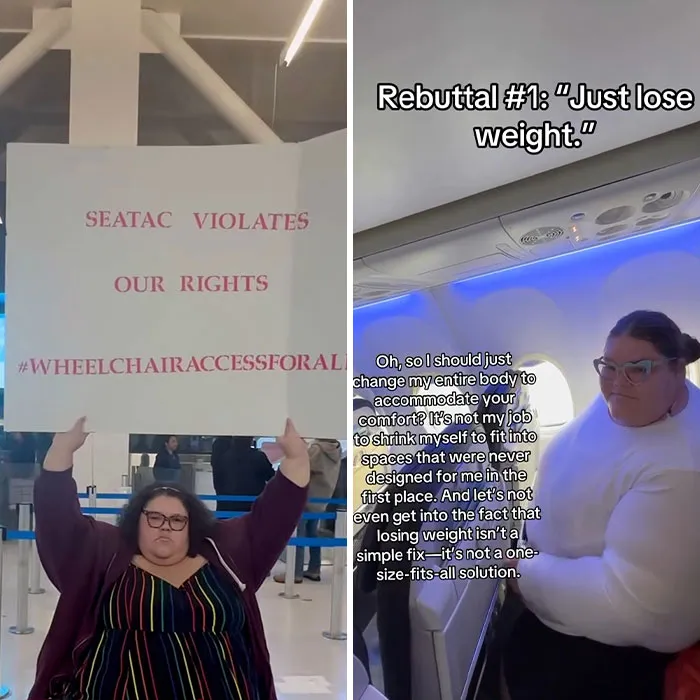 Jaelynn Chaney calling out an airport for refusing to push her in a wheelchair