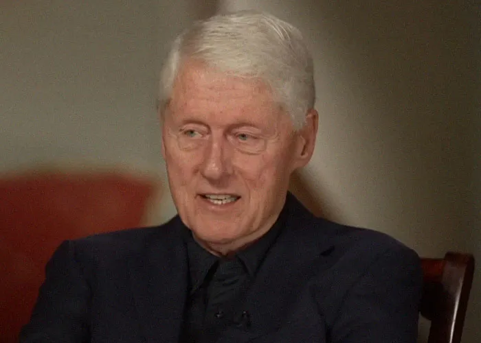 Former US president Bill Clinton speaking during an interview about famous people they've met and what they were like.