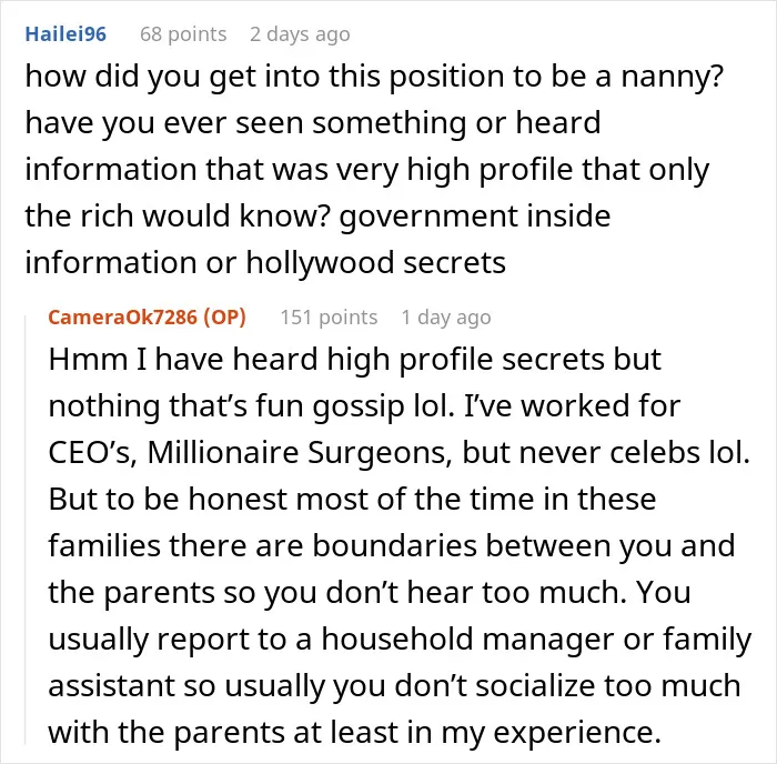 Nanny To The Ultra-Wealthy Answers People's Burning Questions About Life Behind Closed Doors