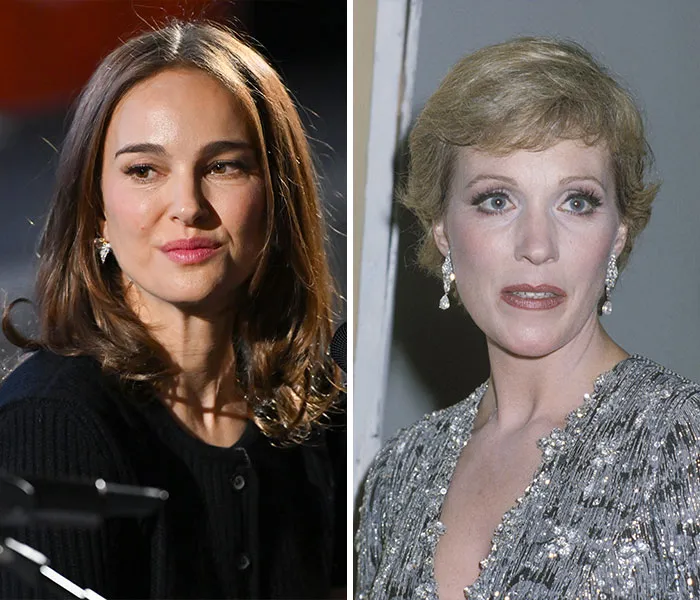 Natalie Portman (2025) & Julie Andrews (1979) – 44 años