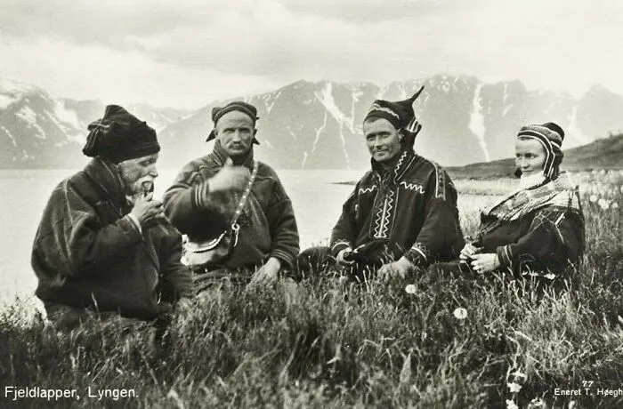 Pueblo sami, población indígena de Escandinavia, en Noruega, 1928