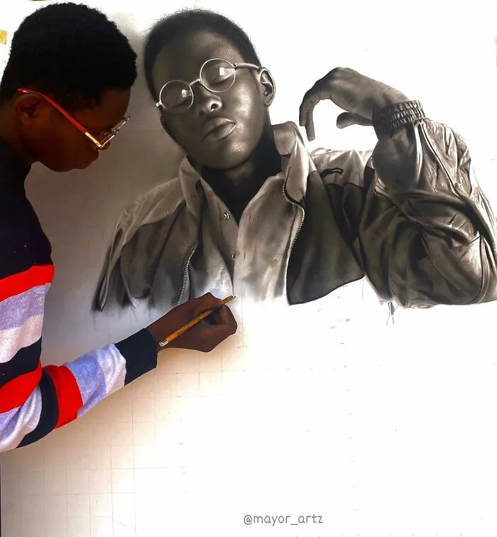 This Artist Shares 25 Unfinished Portraits That Reveal The True Process Behind Hyperrealism