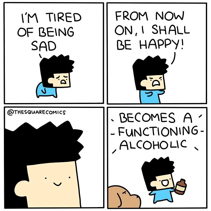 This Artist's Comics Take A Witty Yet Dark Look At Life, Here Are 38 Of His Latest Ones