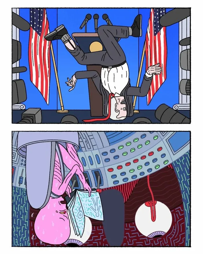 48 Darkly Humorous Comics That Illustrate Surreal Stories, By Alex Gamsu Jenkins (New Pics)