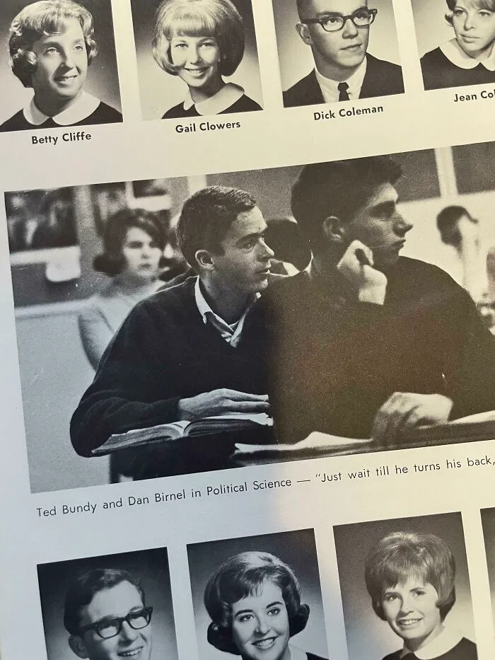My Friend’s Dad Went To School With Ted Bundy (Image From Yearbook)