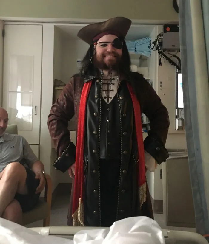 Had My Leg Amputated And My Brother Shows Up To The Hospital Dressed As A Pirate