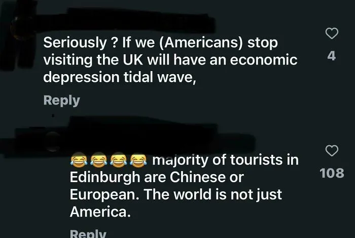 If We (Americans) Stop Visiting, The UK Will Have An Economic Depression Tidal Wave