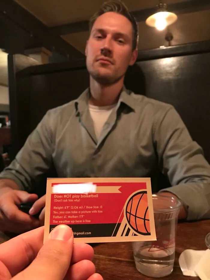 My Buddy Got Tired Of People Asking About His Height