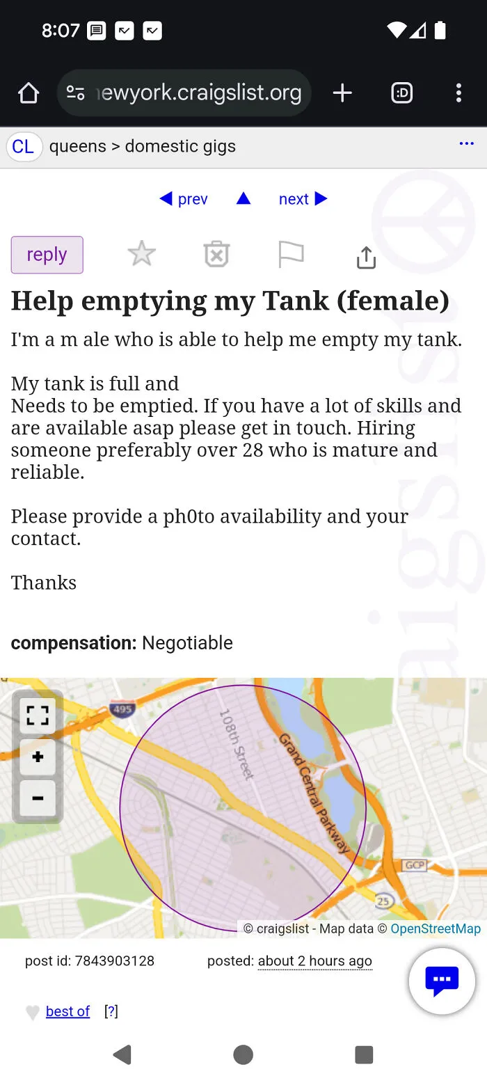 Help Emptying My Tank