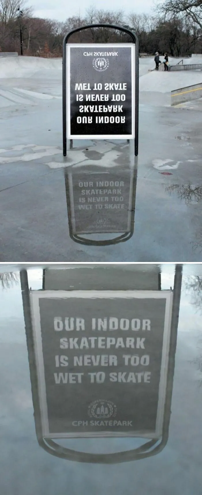 Anuncio creativo y específico para el skatepark de Copenhague