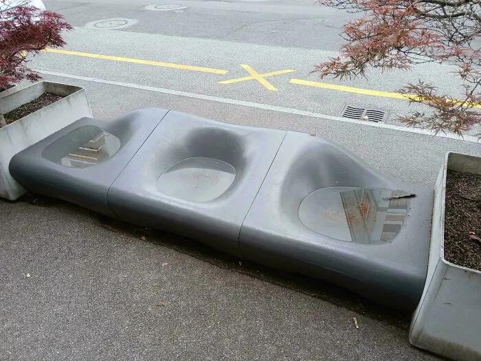 Innovative Water Trap Disguised As Public Seating