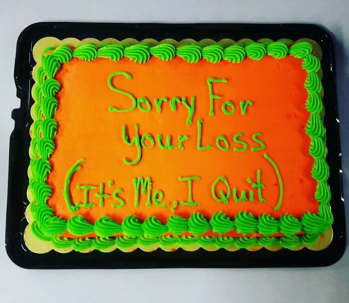 I Brought In A Cake For My Last Day With My Team