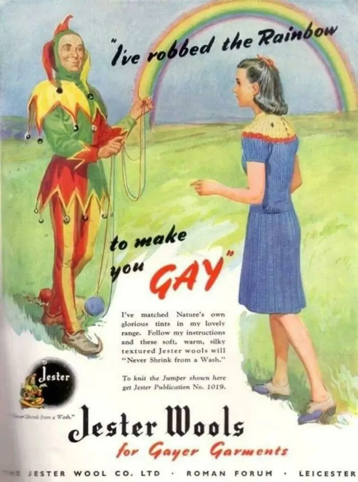 He robado el arco iris para hacerte gay. Lanas Jester