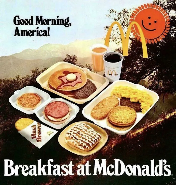 Anuncio de desayuno de McDonald's de 1977
