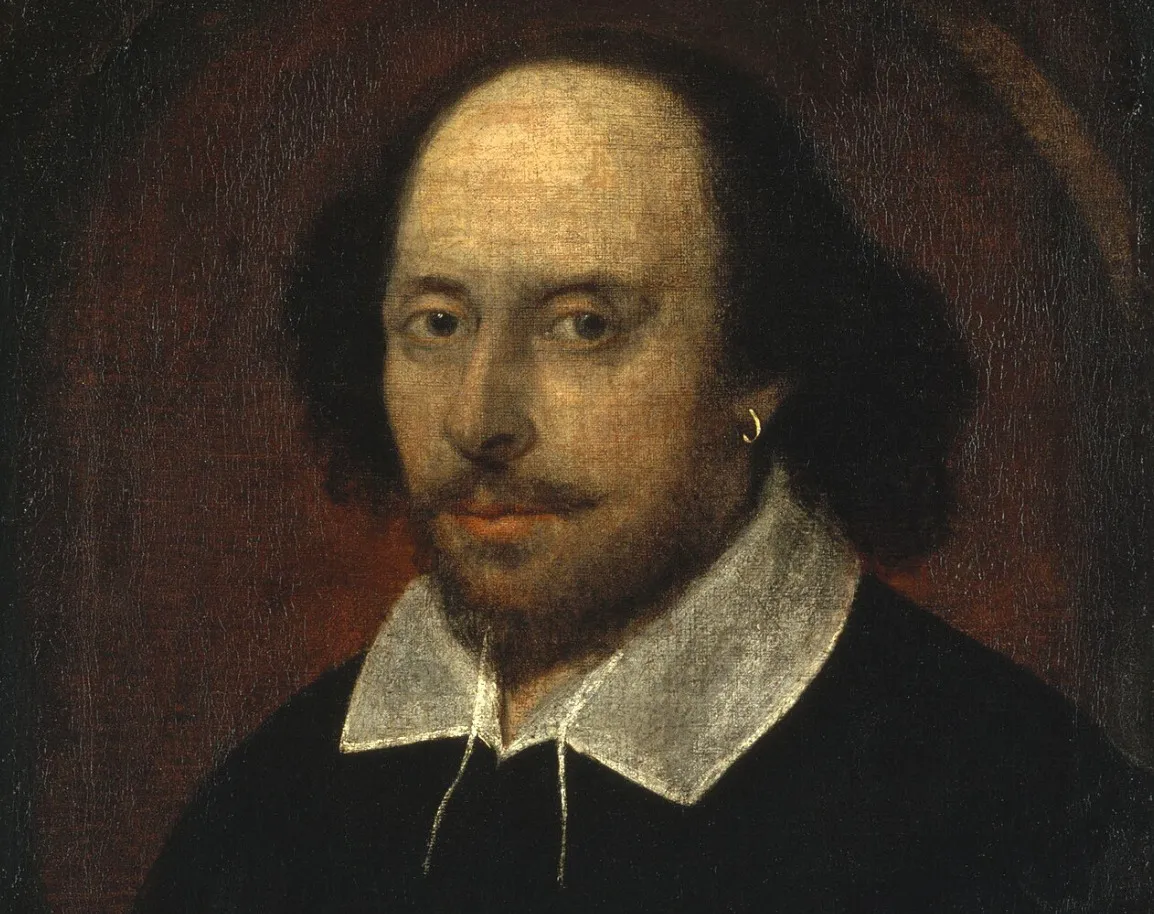 Portrait of William Shakespeare, the famous playwright and author known for deadly decoys in his works.
