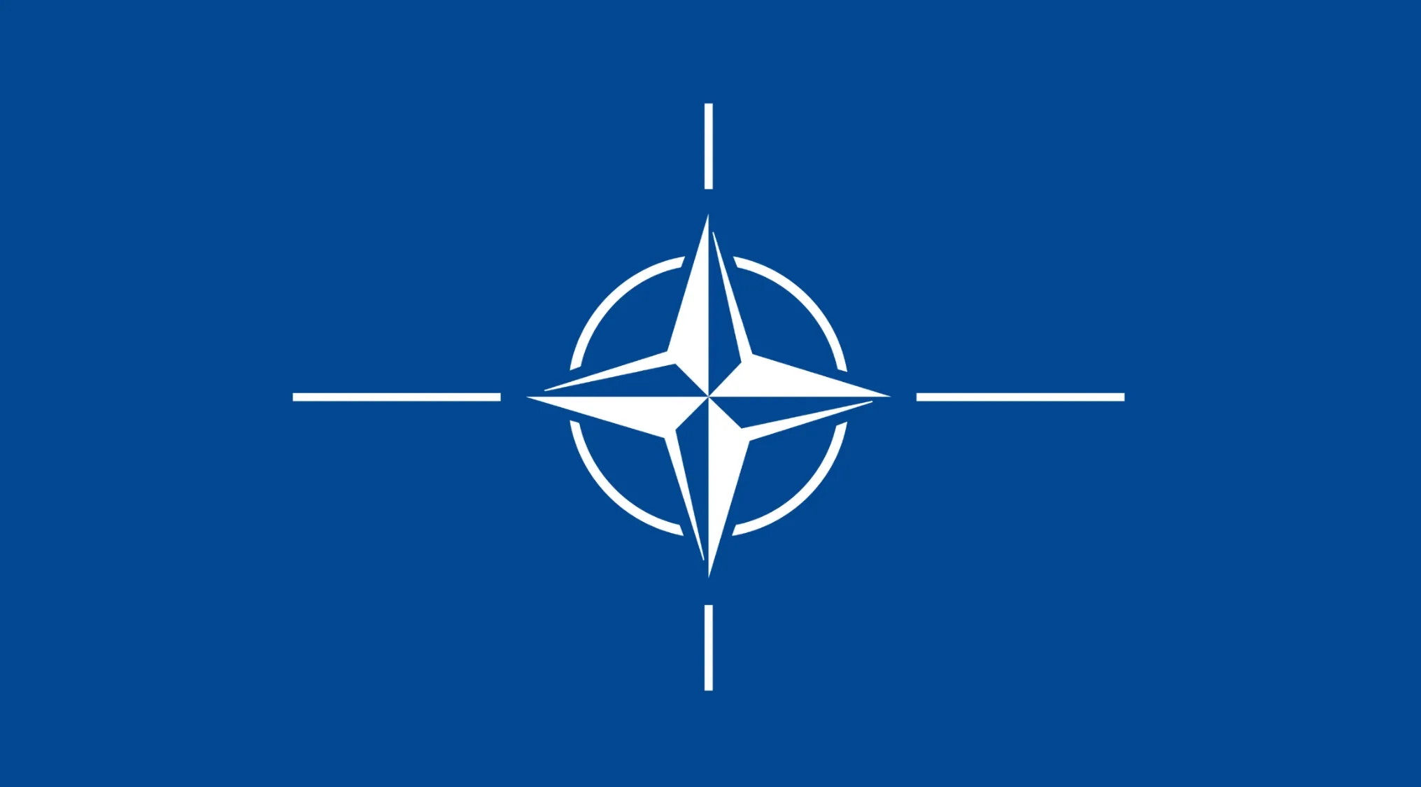 NATO emblem centered on a blue background representing deadly decoys in NATO member countries identification challenge