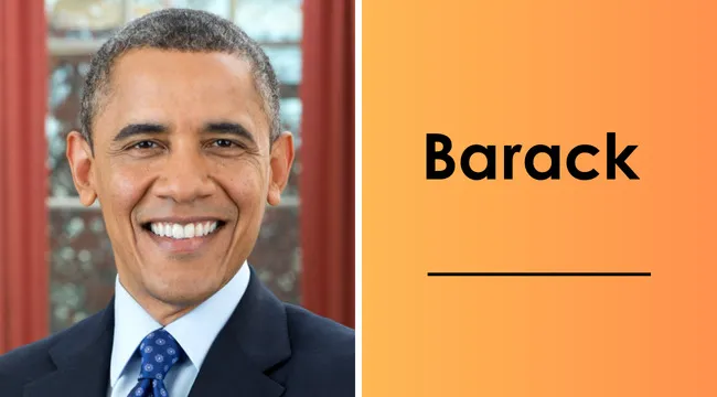 Barack Obama smiling in a suit and tie, representing the 44th president of the United States.