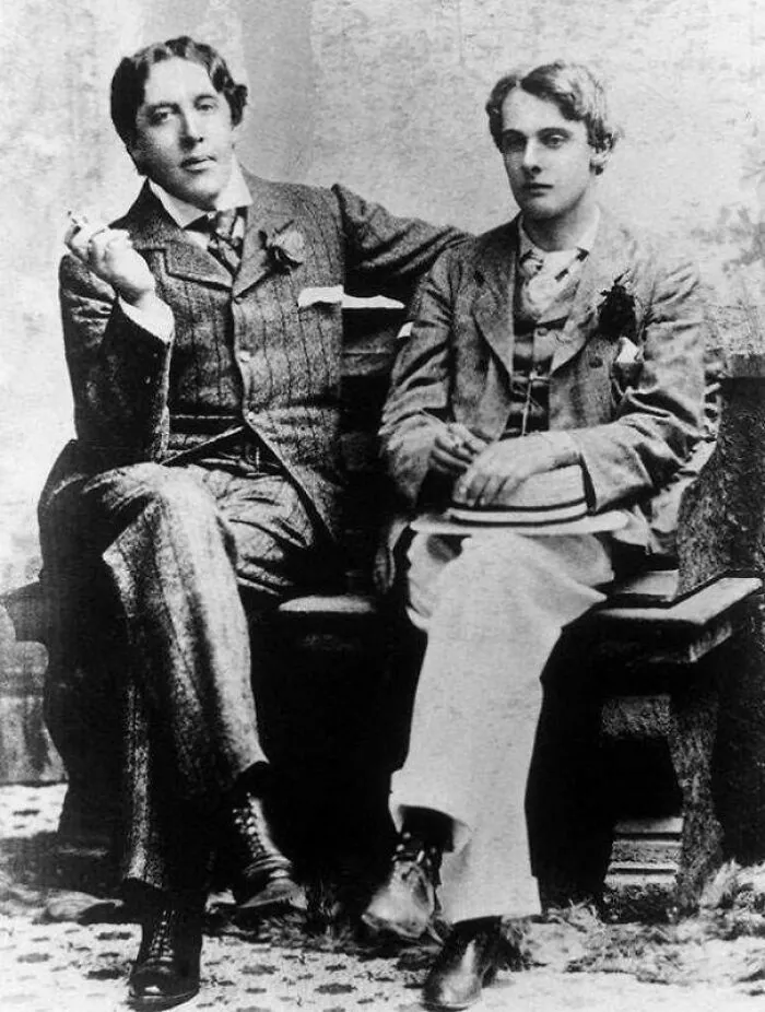 Lovers Oscar Wilde And Lord Alfred 'Bosie' Douglas At Oxford In 1893