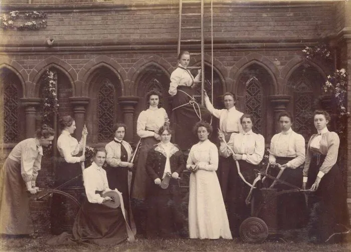 The All-Female Fire Brigade At Girton College, Cambridge, 1877-1878