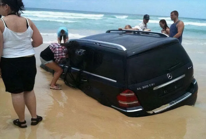 No hay que aparcar en la playa