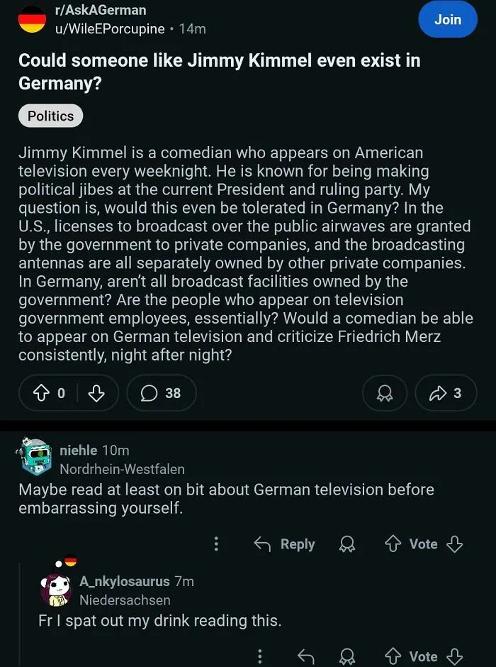 Could Someone Like Jimmy Kimmel Even Exist In Germany?