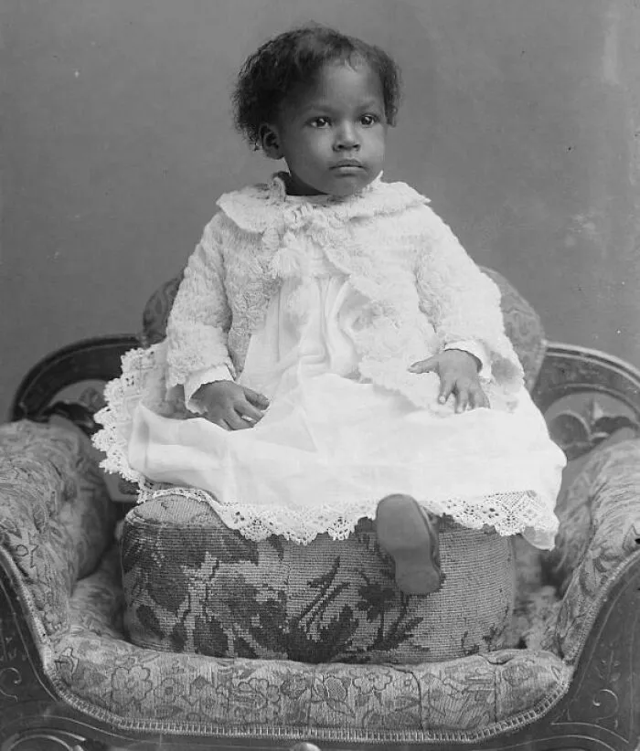 Baby, Us, 1891-94. She's Sitting On A Cushion For Extra Height. So Cute!!