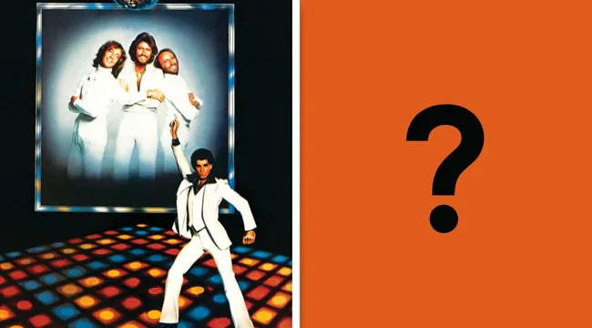 Disco album cover from 1978 featuring a dancing man in white suit and a disco floor, iconic soundtrack that helped disco conquer the world.