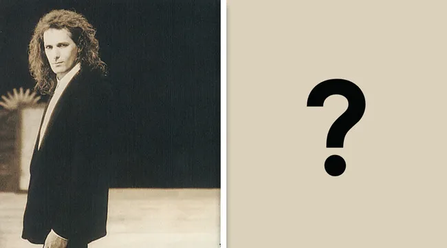 Late 80s album cover featuring a male singer known for power ballads, part of guess the album from its cover.