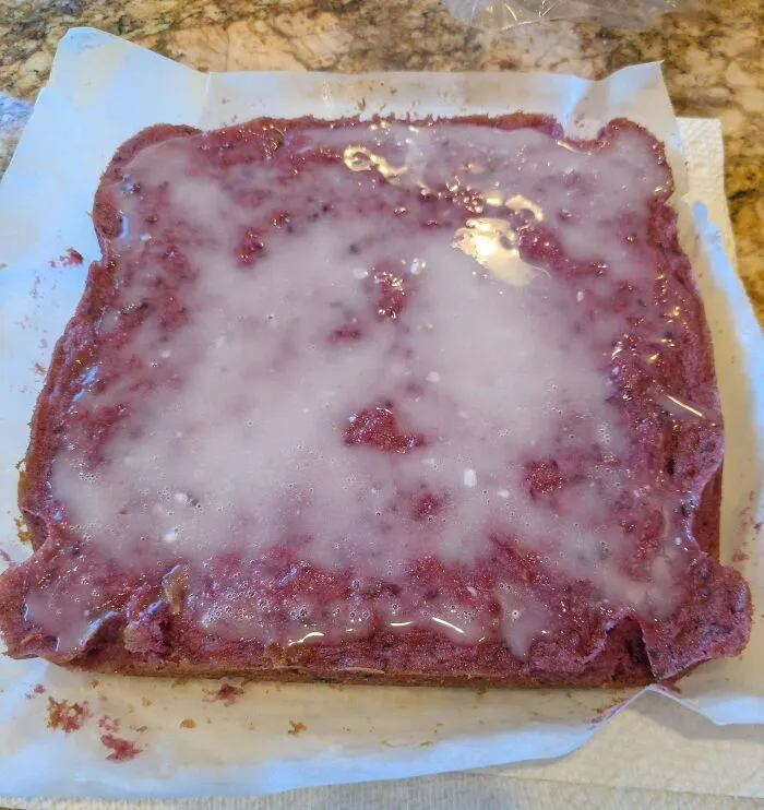 Tried To Make My Blackberry Blondies, Made A Slab Of Ground Beef With Suspicious Sauce