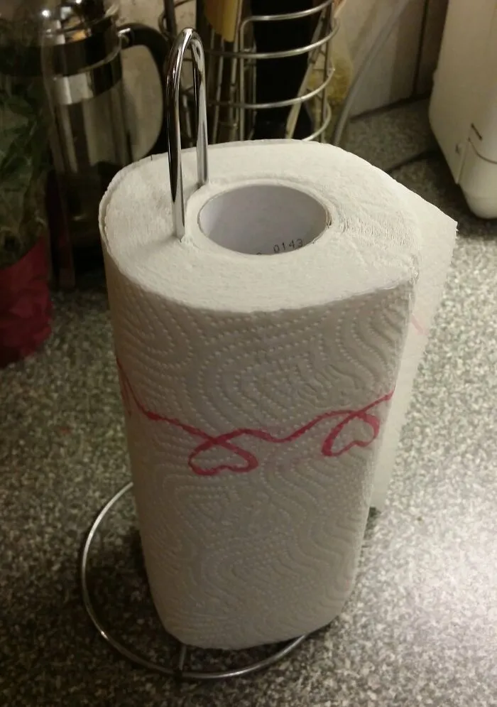 My Girlfriend Changed The Paper Towel And Didn't Understand Why I Found It Funny