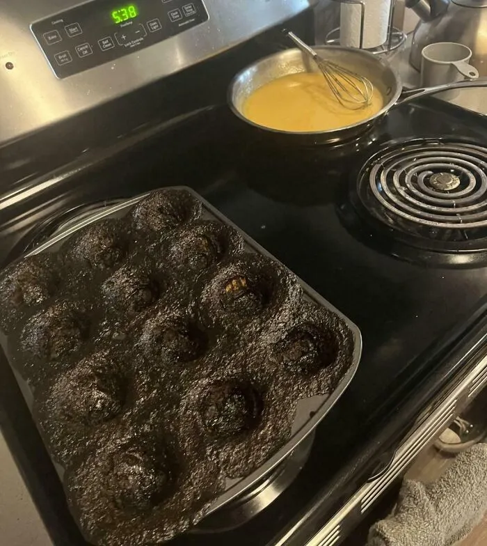 My Boyfriend's Attempt At Making Me Cupcakes For My Birthday