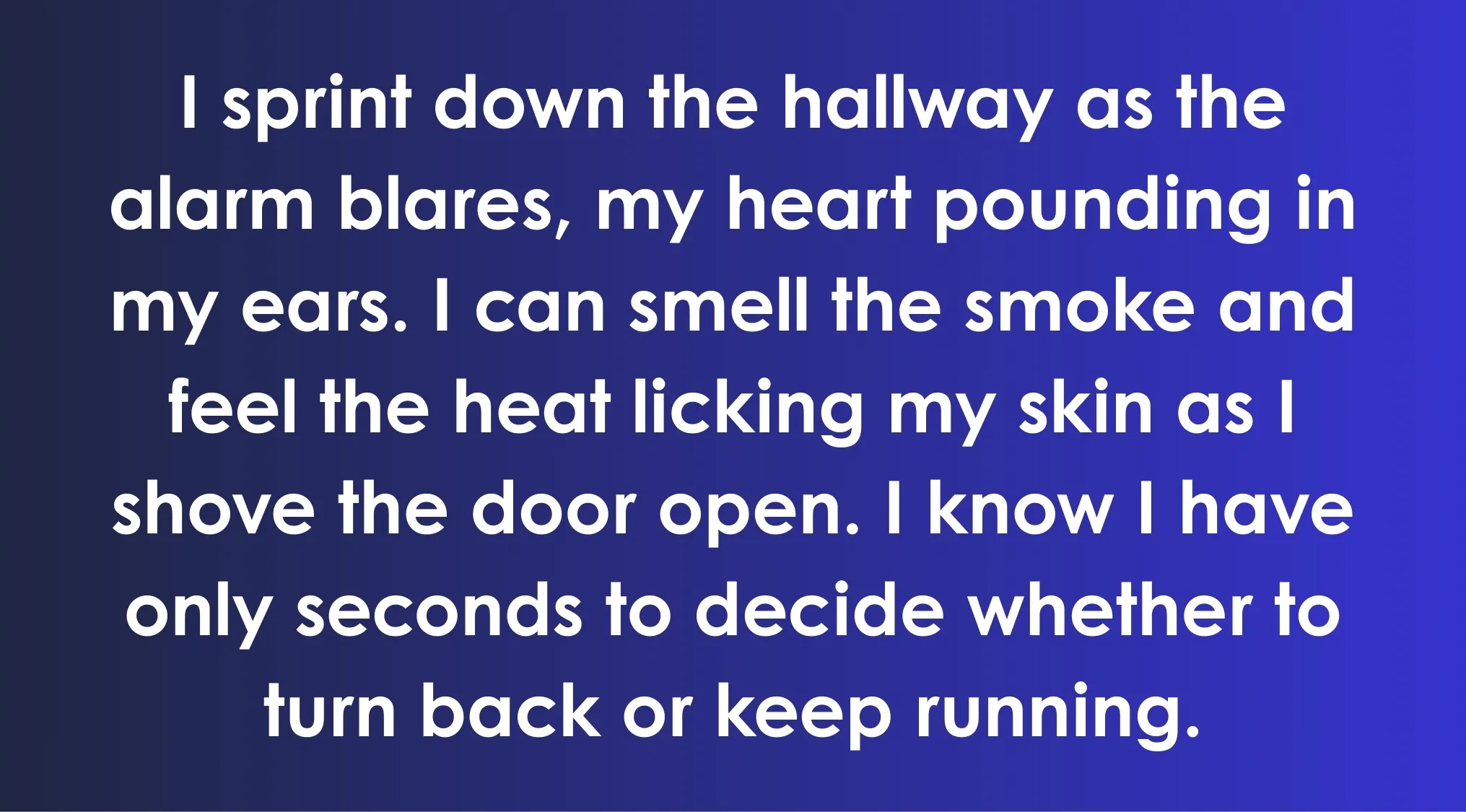 Narrative paragraph example for ACT exam showing first-person point of view with descriptive sensory details.