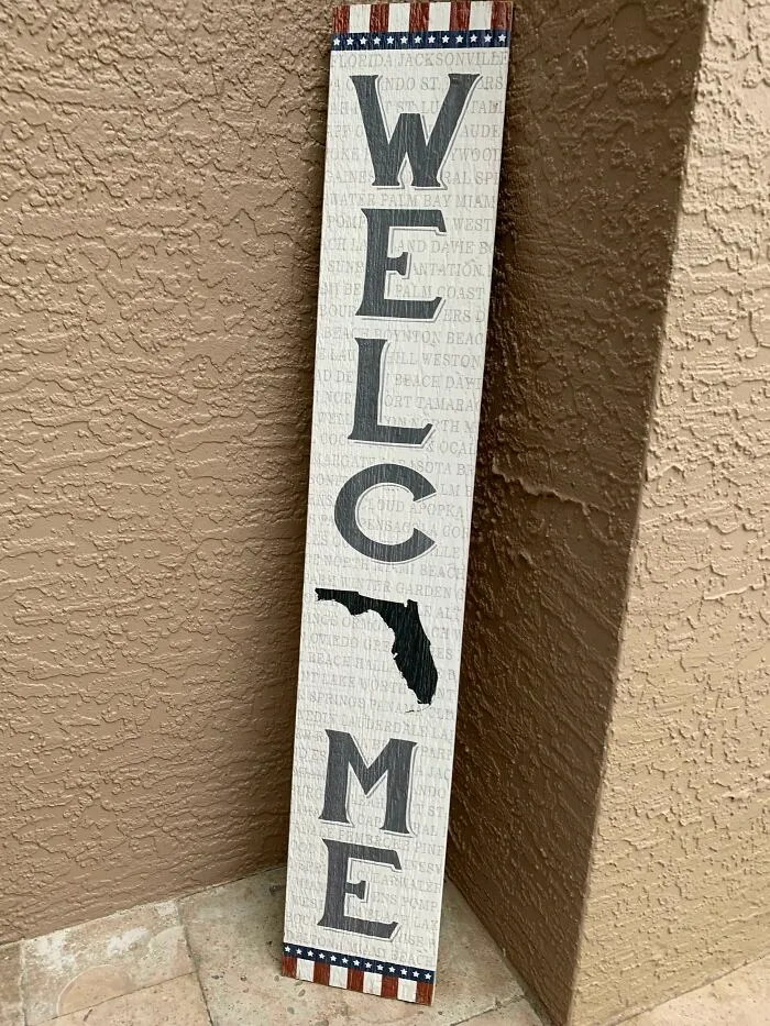 This Porch Board My Mom Got For The Front Door