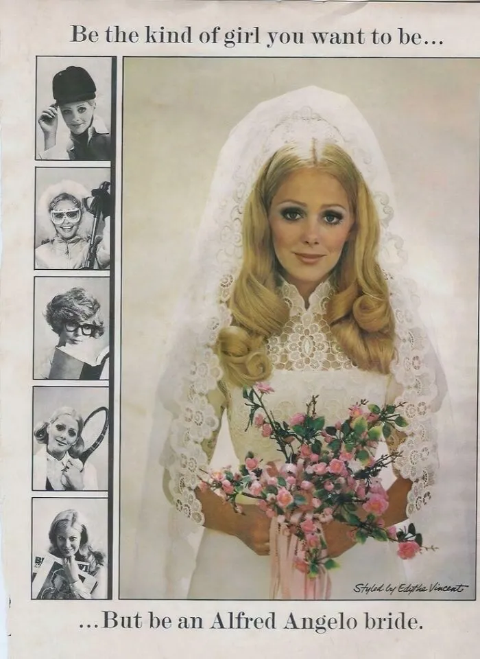 Alfred Angelo Wedding Dress Ad (1970)