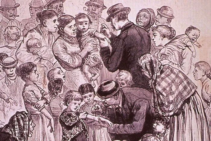 The State Of Massachusetts Passed The First School Vaccination Law In 1855, Followed By New York (1862) And Connecticut (1872).