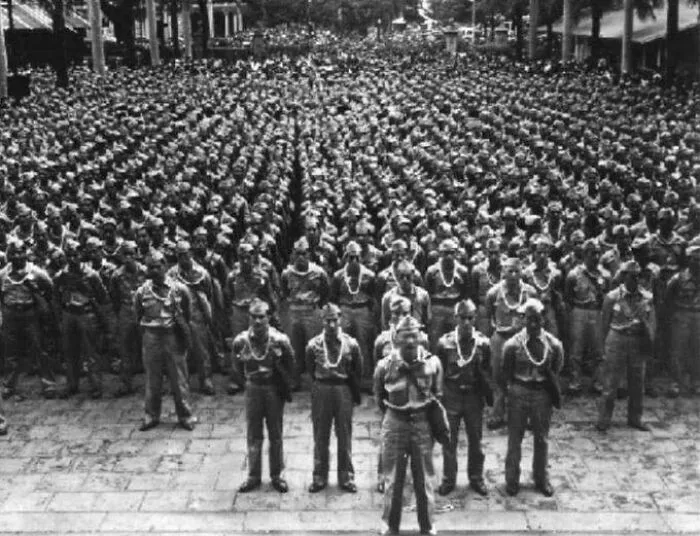 The Most Decorated Unit Of World War II…the 442nd Regimental Combat Team. Made Up Of Japanese Americans Fought In The Naples-Foggia Campaign, Rome-Arno Campaign, Rhineland - 21 Medals Of Honor - 52 Distinguished Service Cross - 560 Silver Stars - Over 4000 Bronze Stars - Over 4000 Purple Hearts