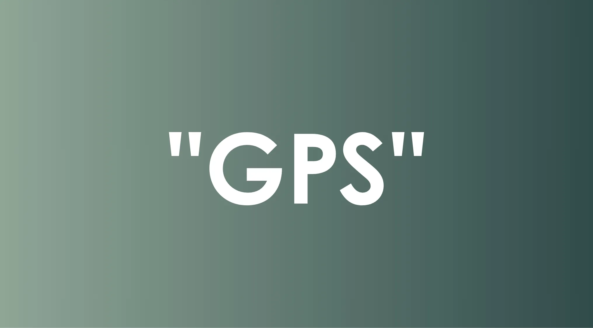 GPS acronym in bold white letters on a green gradient background related to running a trivia night question.