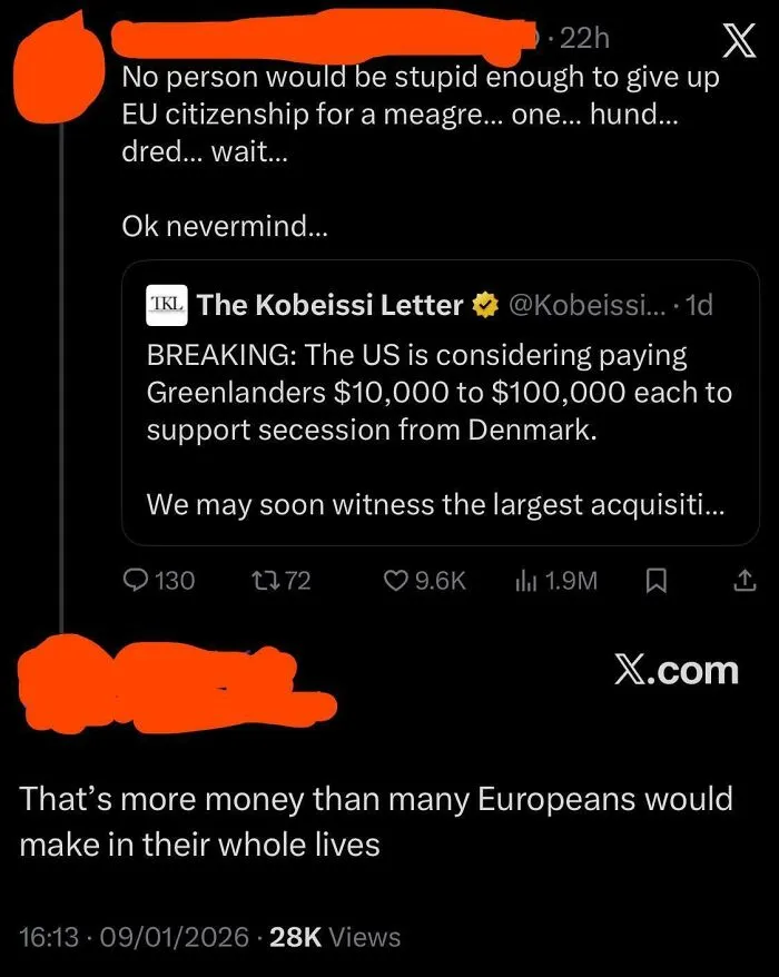 That’s More Money Than Many Europeans Would Make In Their Whole Lives