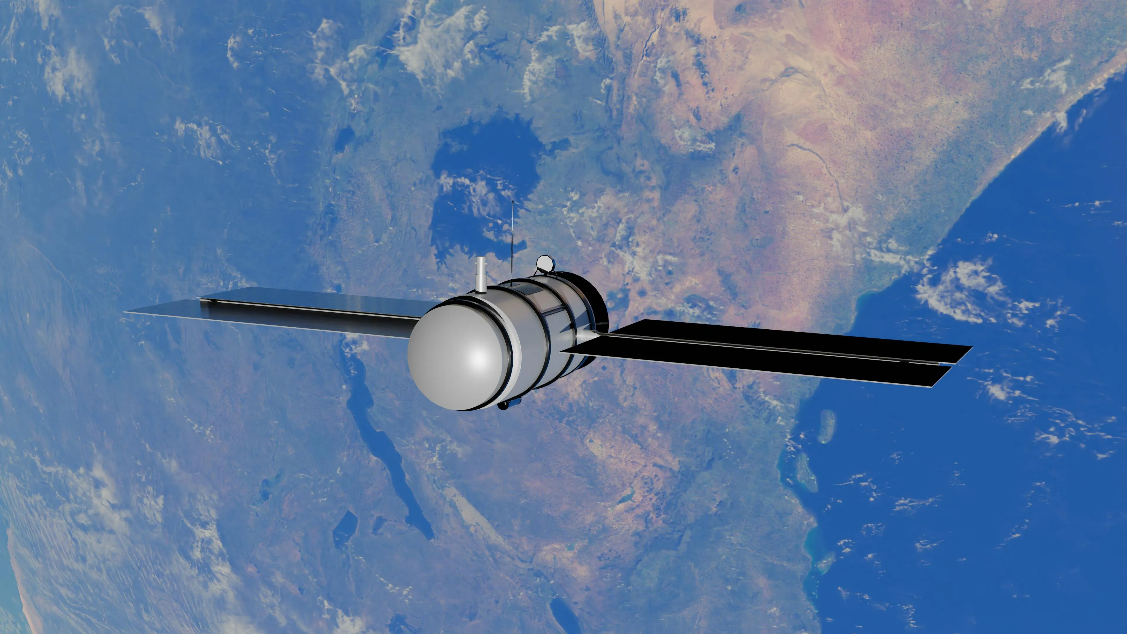 Diagram showing how a satellite remains in orbit around Earth due to gravitational force and orbital velocity conditions