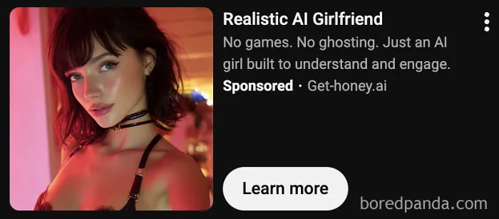 AI "Girlfriend" Ad On Youtube