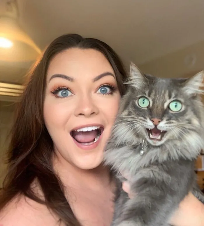 My Cat & I Took The Perfect Selfie