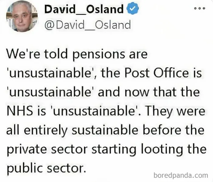 The Right Is Deliberately Undermining Public Services That People Love In Order To Put More Money In The Pockets Of Those Who Already Have Too Much