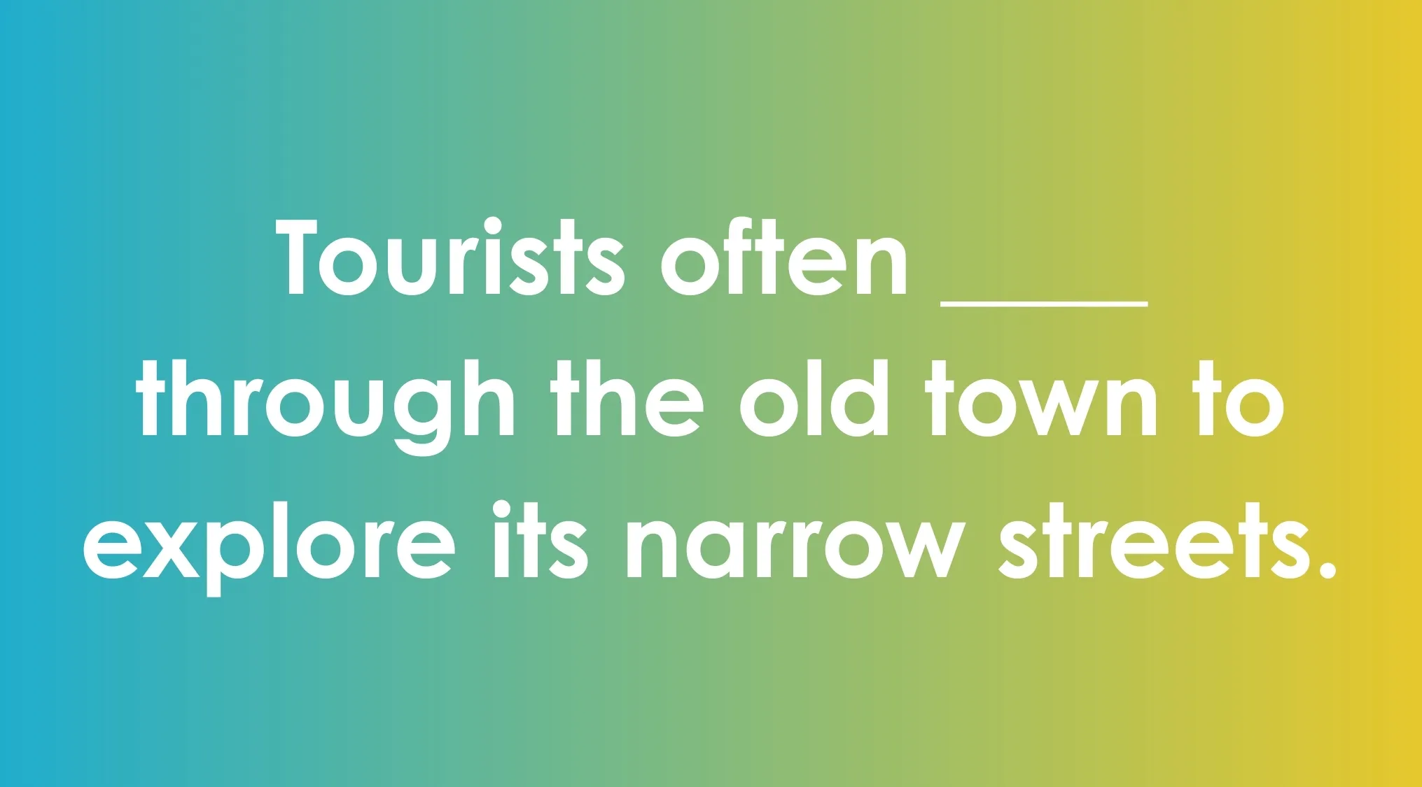 Sentence with blank for commonly confused words about filling in the blank error-free on a gradient background.