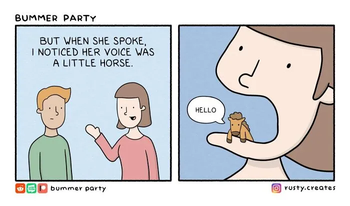 "I Just Want People To Laugh": 28 New Bummer Party Comics Packed With Surprising Twists