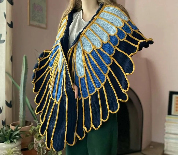 Después de un mes de trabajo y nueve madejas de hilo, ¡por fin está terminado!