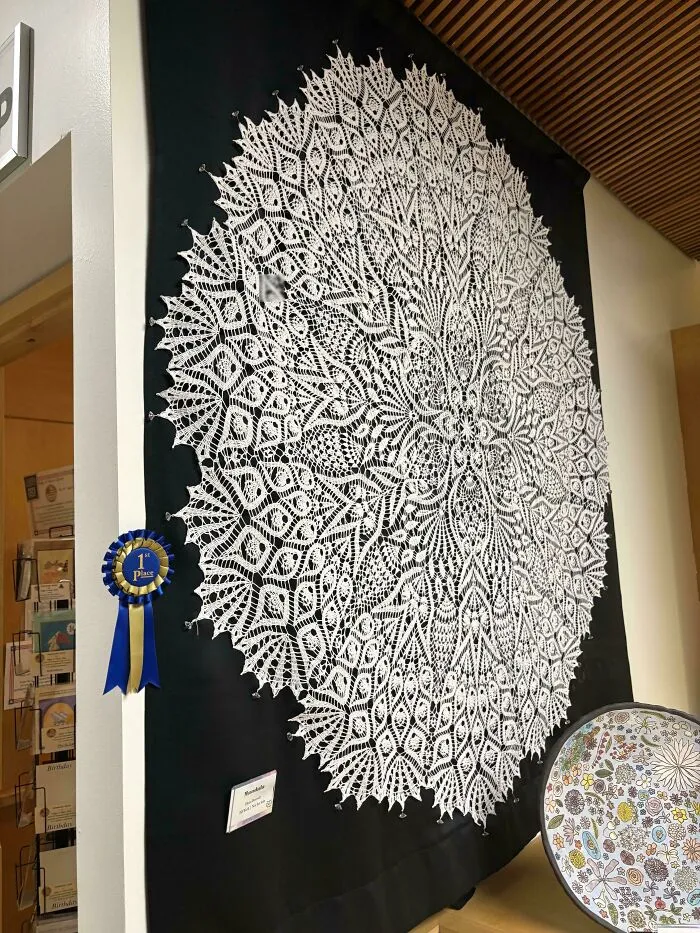 He ganado un premio con mi obra de ganchillo